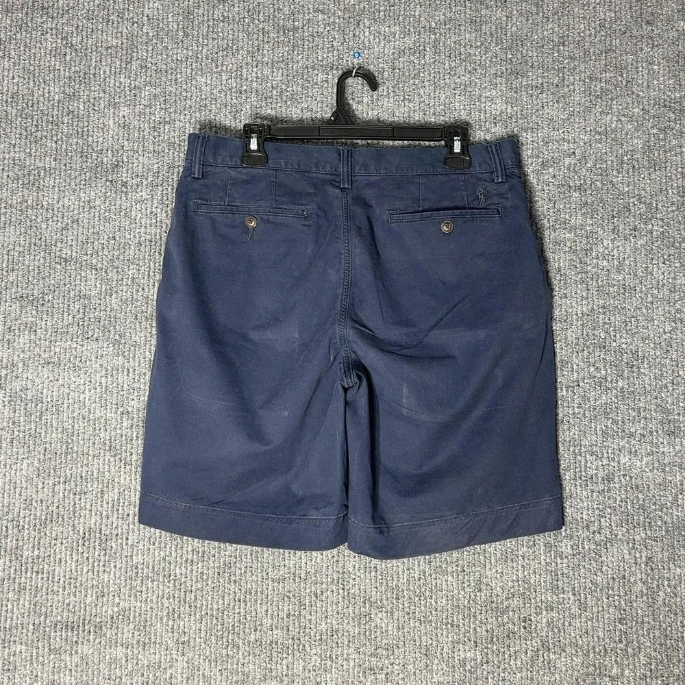 Polo Ralph Lauren Stretch Classic Fit Shorts Mens 33 Navy Blue‎ Chino Cotton